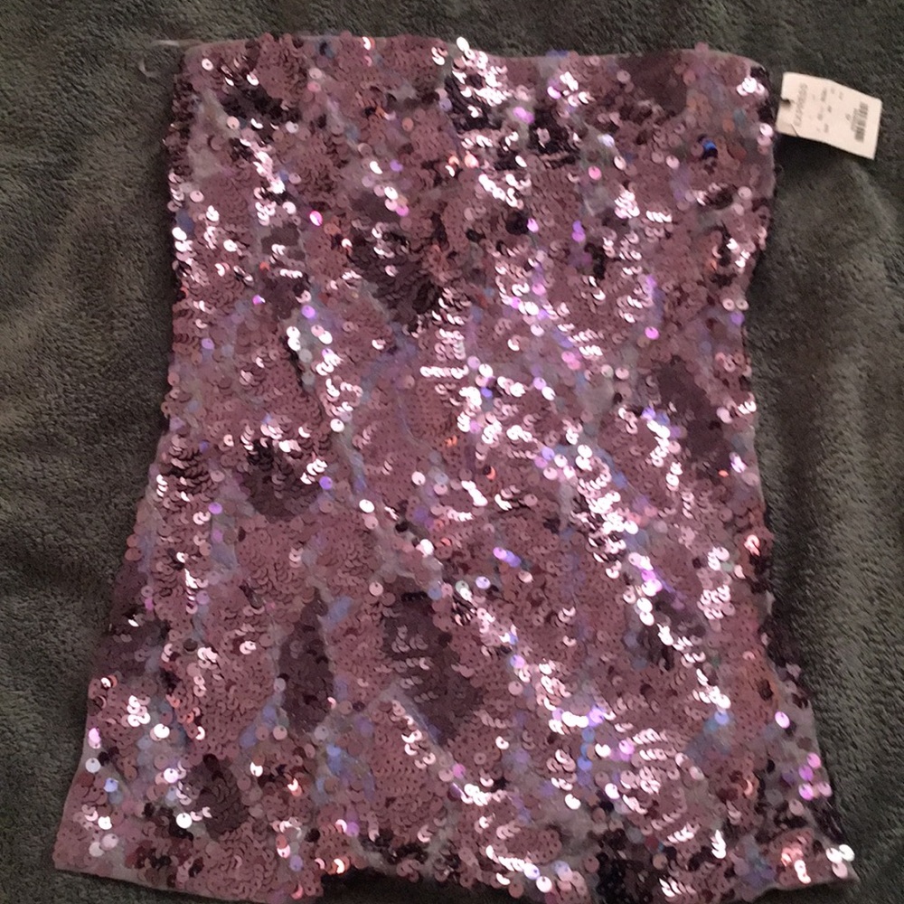 Express sequined tube top
